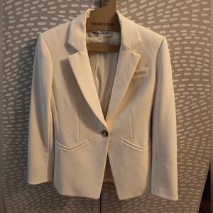 Veronica Beard Deckay Off White Jacket Sz 6 No Size Tag Sample RARE